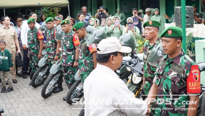 Menhan Prabowo Serahkan 20 Unit Motor Operasional Perkuat Teritorial Kinerja TNI