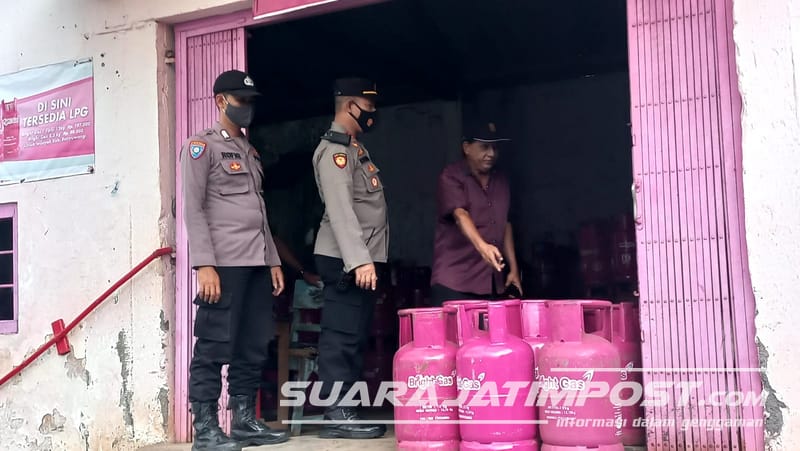 Polisi di Banyuwangi Sambangi Agen LPG, Pastikan Ketersediaan Gas Jelang Ramadan
