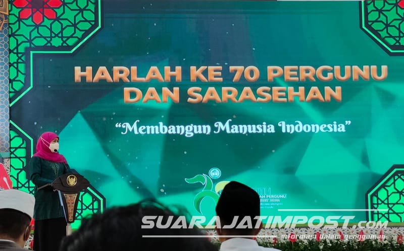 Puncak Harlah Pergunu ke-70, Gubernur Khofifah Apresiasi Peran Guru di Jawa Timur