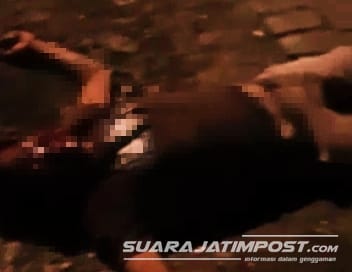 Video Mayat Terkapar di Jalan Kondisi Wajah Penuh Darah Bikin Geger Warga Jember