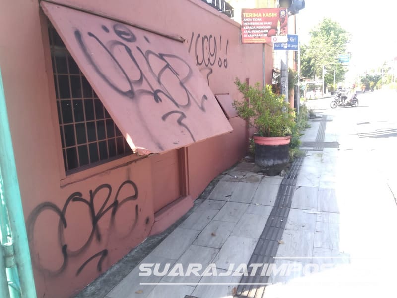 Vandalisme di beberapa titik Kota Mojokerto