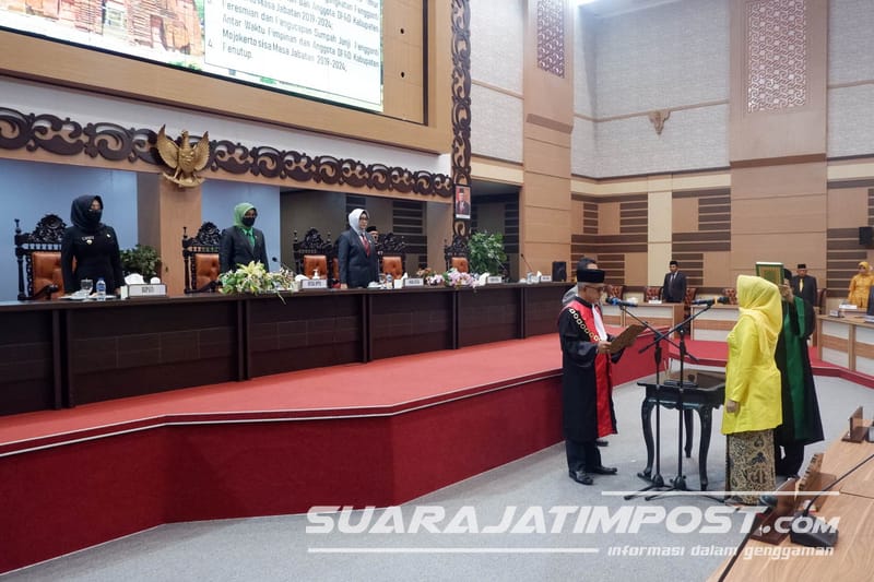 Rapat Paripurna, Pengangkatan PAW Pimpinan dan Anggota DPRD Kabupaten Mojokerto