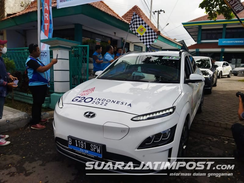 6 Mobil Listrik Pabrikan Hyundai Lanjutkan Tour dari Banyuwangi ke Bali
