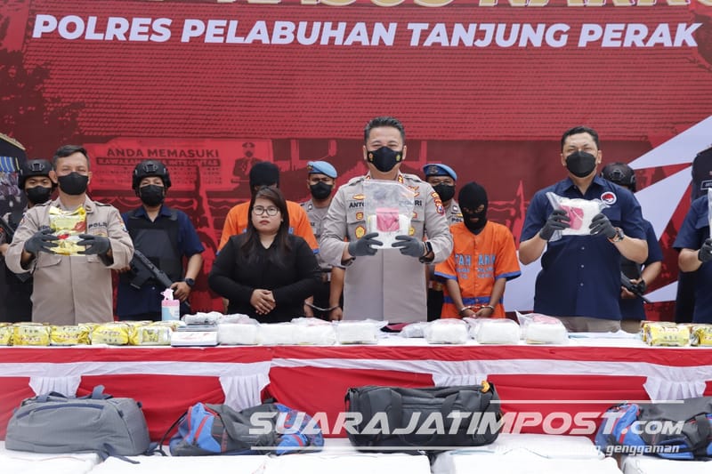 Gagalkan 36,27 Kilogram Sabu, Polres Tanjung Perak Amankan 3 Terduga Pelaku