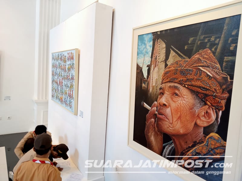 Bibit Kawit Pameran Lukisan Pertama di Pethak Art Space Desa Junrejo