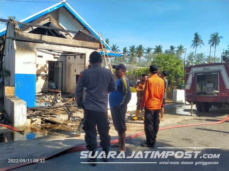 Bensin Tumpah, Rumah dan Toko Warga Situbondo Hangus Terbakar