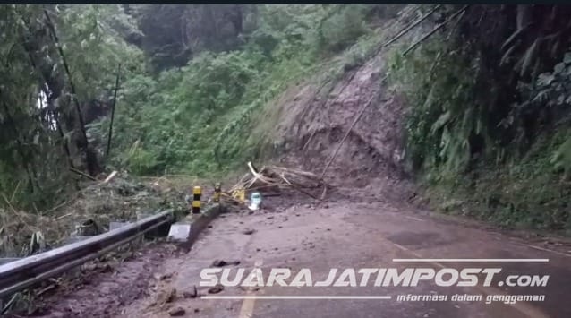 Beberapa Jalur Vital Malang Barat Longsor, Akses Malang-Kediri Lumpuh