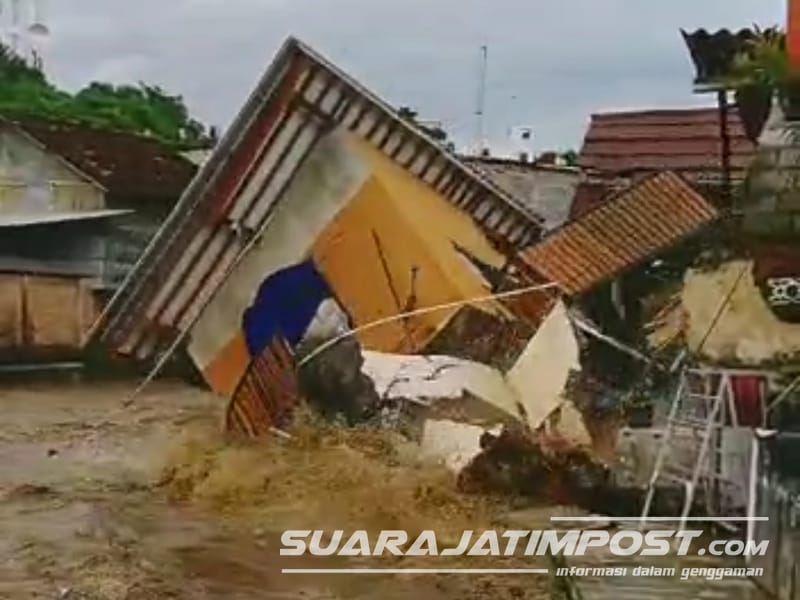 Banjir di Banyuwangi, Rumah di Bantaran Sungai Kalilo Tergerus