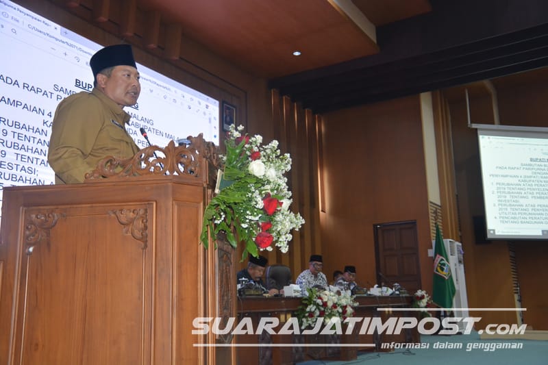 Penyampaian 4 Ranperda Oleh Bupati Malang Pada Rapat Paripurna DPRD Kabupaten Malang
