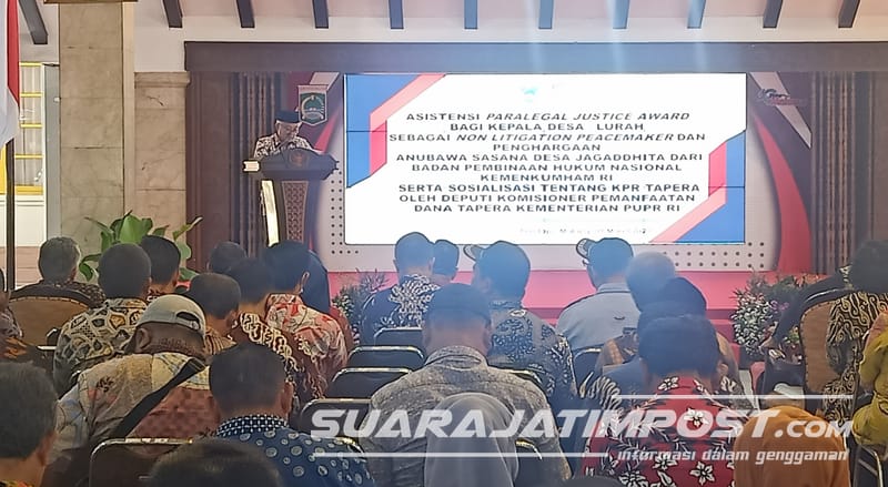 Sosialisasi Asistensi Paralegal Justice award, Bupati Malang Minta Desa di Kabupaten Malang Selalu Kondusif