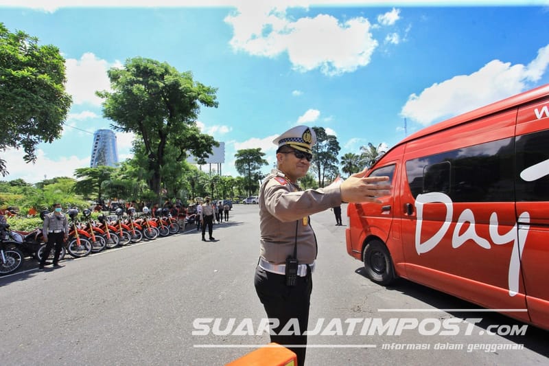 Polrestabes Surabaya Kerahkan Tim Urai dan Speed Sambut Safari Ganjar Pranowo