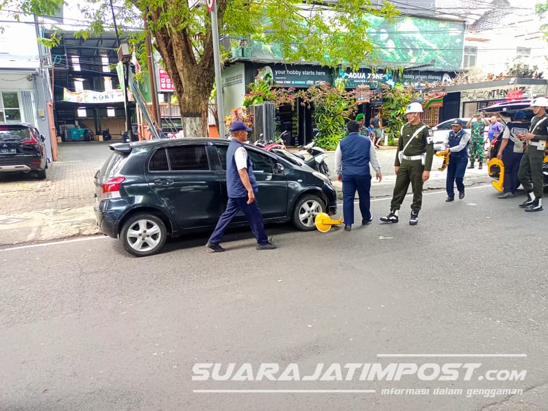 Dua Bulan Razia Parkir Liar, Dishub Kota Malang Amankan 78 Kendaraan 