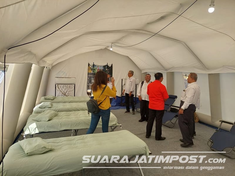 Gandeng JSB PWI Malang Raya, LPPM Unmer Malang Pamerkan Inovasi Tenda Tiup