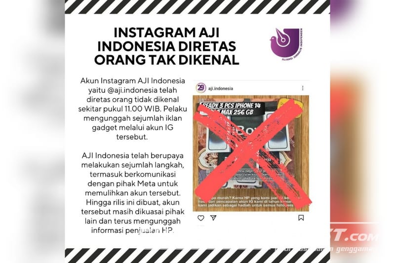 Instagram Diretas, AJI Indonesia Imbau Masyarakat Hati-hati