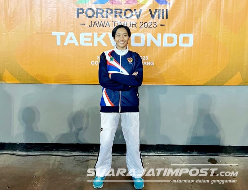 Satu Atlet Taekwondo Kota Malang Sumbang Medali Emas Perdana 